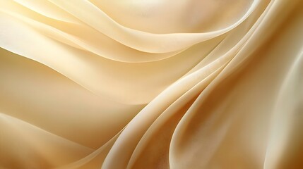 Fototapeta premium Elegant Draped Beige Fabric Soft Texture Background