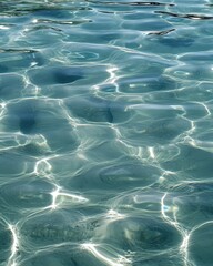 Rippling Water Surface Glistening Under Sunlight