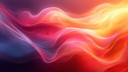 Fototapeta premium Abstract wavy patterns in vibrant colors.