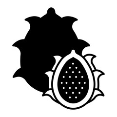 pitahaya black icon