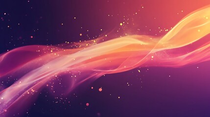 Obraz premium Abstract Swirling Waves Of Pink Orange And Purple Hues