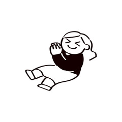 喜ぶ子供のイラスト