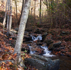 Stream cascading over rocks