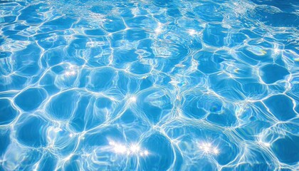 Obraz premium Sparkling Blue Water Surface Reflections Sunlight