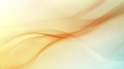 Abstract Golden Orange Waves Background Design