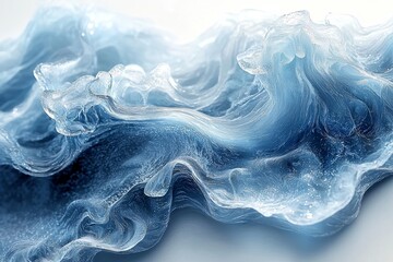 Obraz premium Whimsical Winter Wonderland: A Magical Blend of Chilly Flavors and Frozen Delights Captured in Abstract Beauty