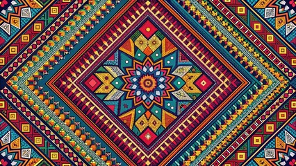 Geometric Oriental Pattern, Architectural Photography, Fabric Design