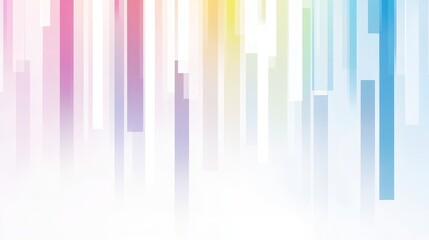 Colorful vertical lines on white background with gradient effect