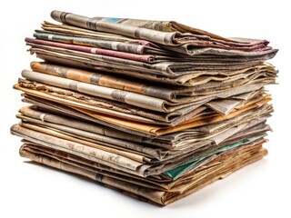Isolated Newspaper Stack - Documentary Photography