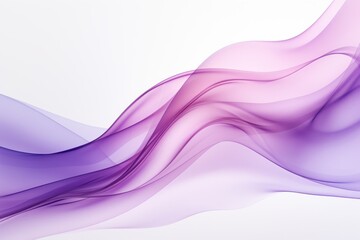 Delicate flowing waves in shades of purple create an ethereal atmosphere