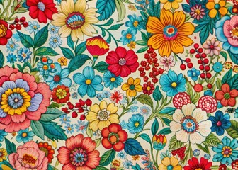 Liberty Floral Fabric Design Macro Photography