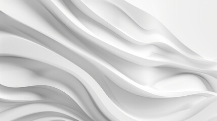 Obraz premium Abstract White Draped Fabric Texture