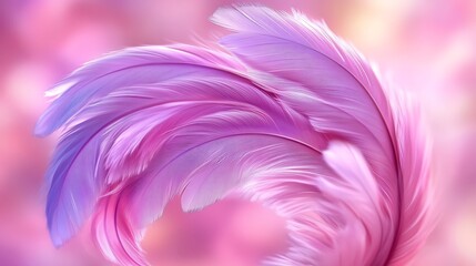 Obraz premium Delicate Lavender Feathers Softly Curled