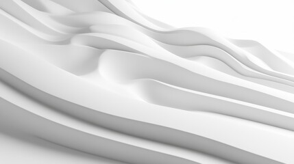 Obraz premium Smooth, flowing white satin fabric with a soft, shiny texture creates a luxurious backdrop