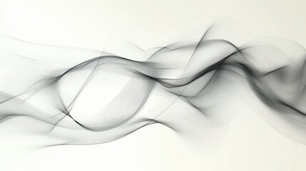 Smooth blue smoke swirls in abstract waves, creating a light, transparent backdrop with an artistic flow