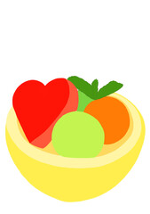 Tropical Fruits Illustration