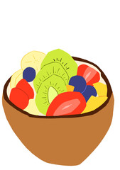 Tropical Fruits Illustration