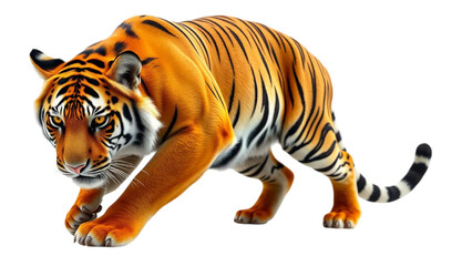 Obraz premium Majestic Bengal Tiger: A Prowling Predator