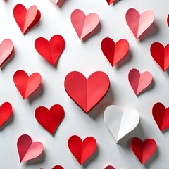 Heart Pattern, Beautiful heart pattern on white back ground. 