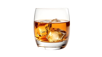Golden Whiskey on the Rocks: A Luxurious Drink