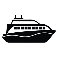 Passenger ship silhouette vector file