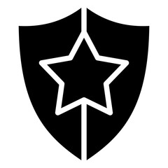 Obraz premium Guard glyph icon