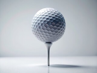 Minimalist Golf Ball Close-up AI Photography