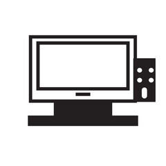 flat screen tv with remote