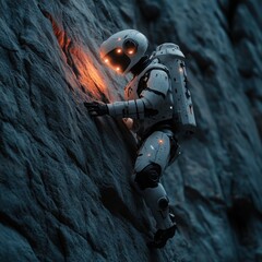 Robotic Climber on Rocky Terrain