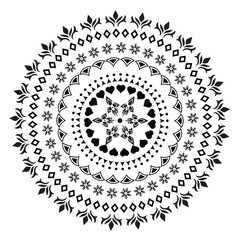 Vector lineal mandala background