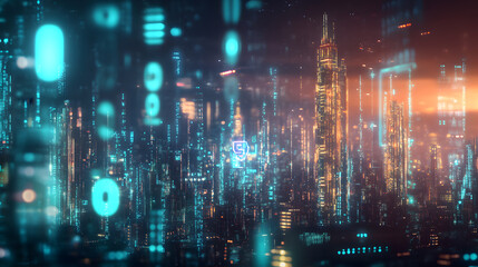 Dynamic 3D Concepts of Global Investing, Market Growth, and Business Innovation