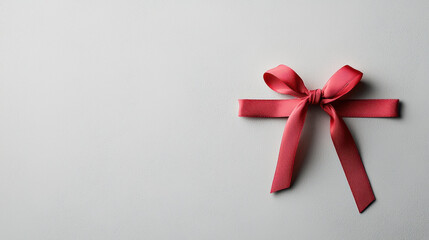vibrant red satin ribbon tied in beautiful bow, perfect for gifts and decorations, adds touch of elegance to any occasion