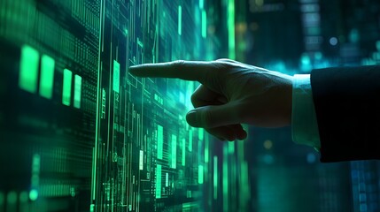 Financial growing chart