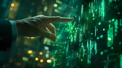 Financial growing chart