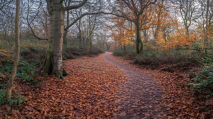 Enchanting Autumn Forest Path