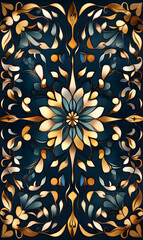 Creative 2D Doodle Floral Illustrations for wallpaper, card, tile