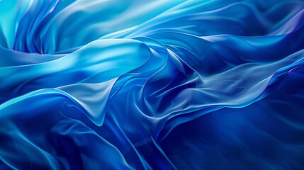 Obraz premium Abstract Blue Swirls Wallpaper
