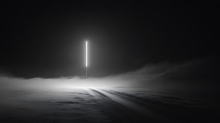 A Single Light in the Fog