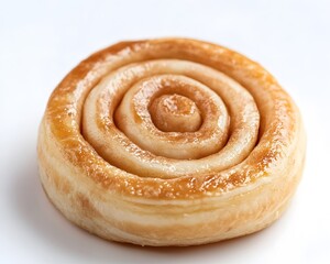 Fototapeta premium Single Cinnamon Roll with Glaze