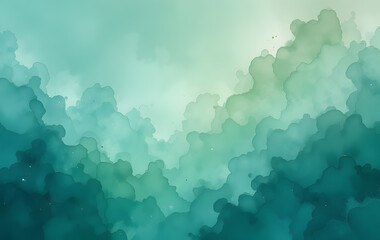 Fototapeta premium Emerald Dreams: Liquid Artistry