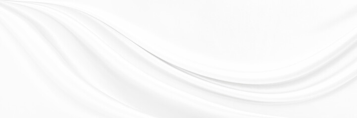 White gray satin texture that is white silver fabric silk panorama background with beautiful soft...