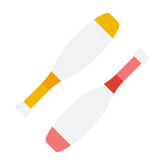 Colorful Juggling Clubs for Performance Art