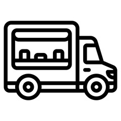 Vector Illustration of a Food Truck