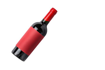 Red Label Isolated on Transparent Background