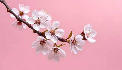 Obraz premium delicate cherry bossoms on a soft pastel background