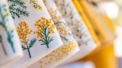 Fototapeta premium Mimosa textile products
