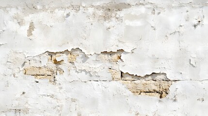 Paint cracked brick wall