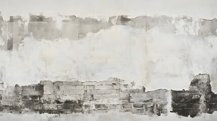 Paint cracked brick wall