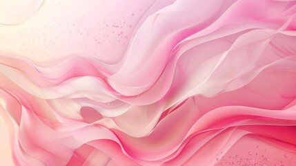 Obraz premium Abstract Pink and White Wave Wallpaper