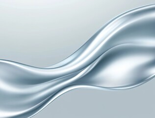 Obraz premium Abstract Silver Wave Flow